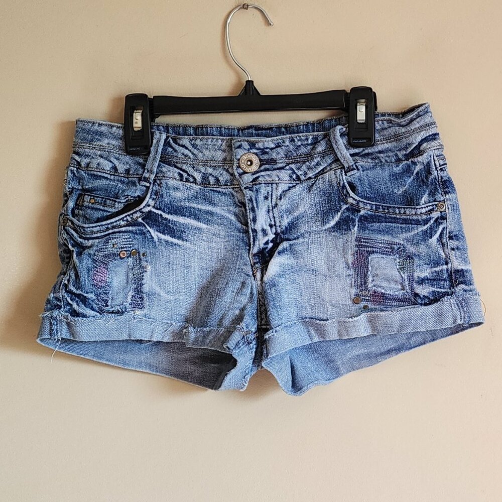 BONGO - Womens/Junior Distressed Shorts Denim Size 7
